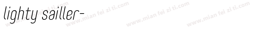 lighty sailler字体转换